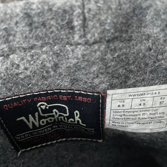 Woolrich Womens Boots Size 6.5 Leather Baltimore Harness Wool Dual Buckle - Picture 7 of 7